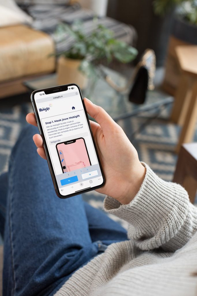 Mockup mobigifts mobiel